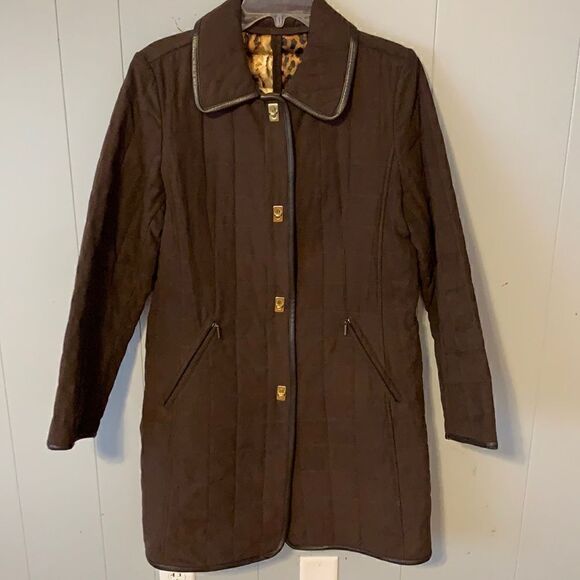 Dana Buchman Chocolate Jacket Size Medium - Picture 1 of 3